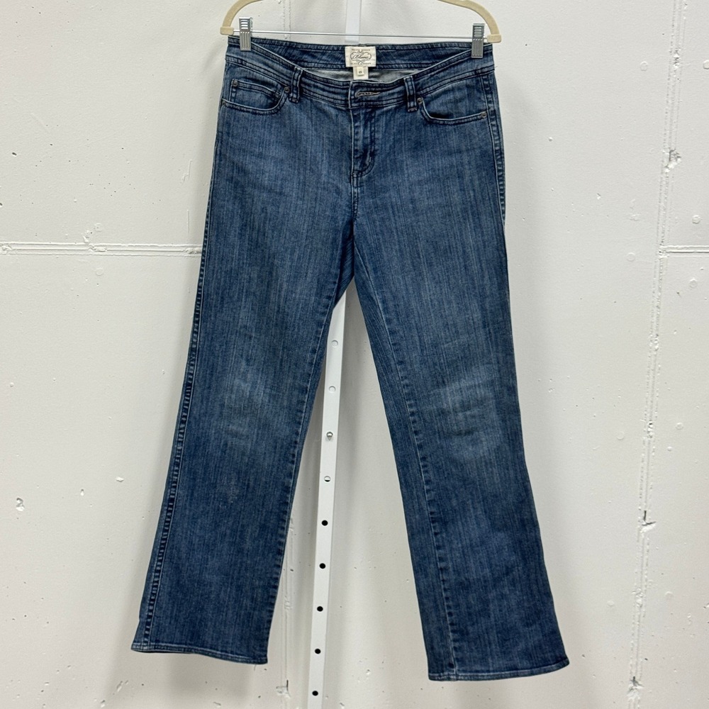 Y2K White House Black Market Blanc Embroidered Bootcut Jeans Medium Wash Size 6S